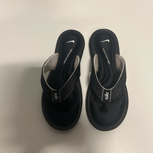 Nike Comfort Footbed Thong Flip Flop Black Sandals. Size 9 - Picture 5 of 9